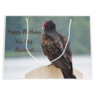 Sacola Para Presentes Grande Feliz Aniversário Seu Velho Buzzard