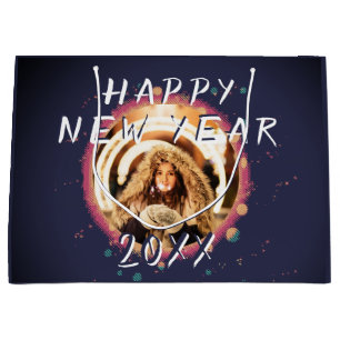 Sacola Para Presentes Grande Feliz ano novo moderno 2023 Foto