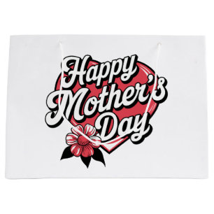Sacola Para Presentes Grande Feliz dia de as mães