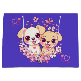 Sacola Para Presentes Grande Feliz dia de os namorados!