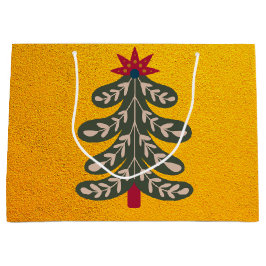 Sacola Para Presentes Grande feliz e Natal brilhante