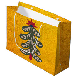 Sacola Para Presentes Grande feliz e Natal brilhante