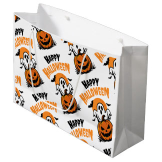 Sacola Para Presentes Grande Feliz Halloween