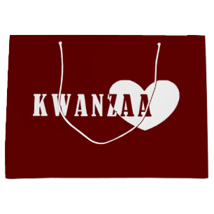 Sacola Para Presentes Grande Feliz Kwanzaa