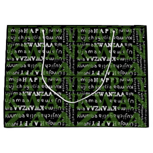 Sacola Para Presentes Grande Feliz Kwanzaa