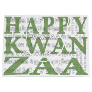 Sacola Para Presentes Grande Feliz Kwanzaa