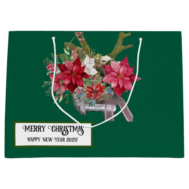 Sacola Para Presentes Grande Feliz Natal! (Frente)