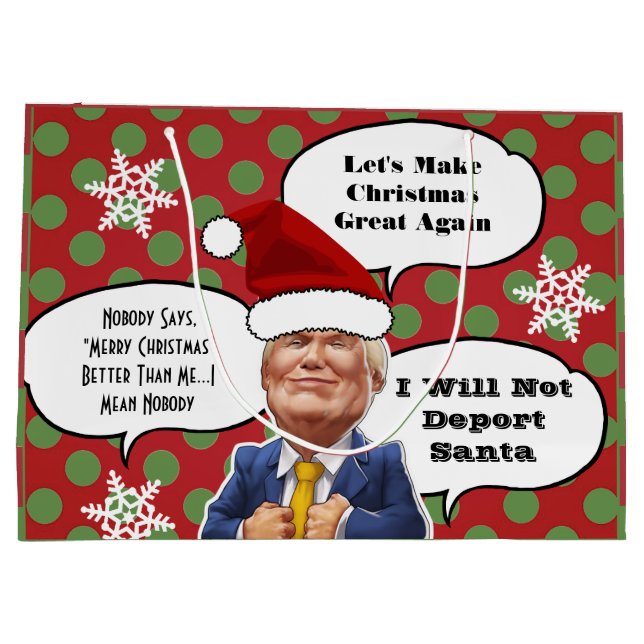 Sacola Para Presentes Grande Feliz Natal (Verso)