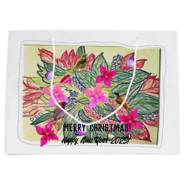 Sacola Para Presentes Grande Feliz Natal! (Frente)