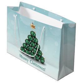 Sacola Para Presentes Grande Feliz Natal - Árvore de Árvore de Casal Design