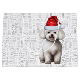 Sacola Para Presentes Grande Feliz Natal - Cão de Fome Bichon