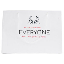 Sacola Para Presentes Grande Feliz Natal de Celebração