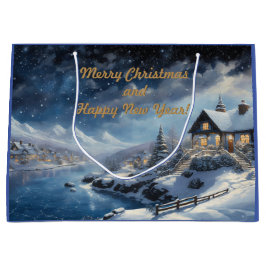 Sacola Para Presentes Grande Feliz Natal e Feliz ano novo!