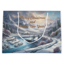 Sacola Para Presentes Grande Feliz Natal e Feliz ano novo!