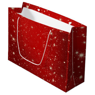 Sacola Para Presentes Grande Feliz Natal Festivo Design de presentes