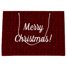 Sacola Para Presentes Grande Feliz Natal Ruby Gift Bag