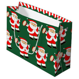 Sacola Para Presentes Grande Feriado de Natal do Rugby