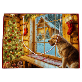 Sacola Para Presentes Grande Feriado de ouro