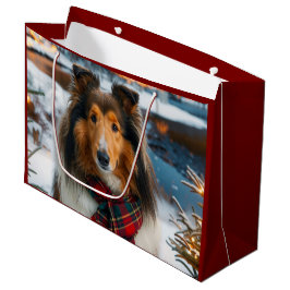 Sacola Para Presentes Grande Férias de Collie