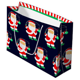 Sacola Para Presentes Grande Férias de Natal de Pesca