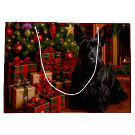 Sacola Para Presentes Grande Férias do Scottish Terrier