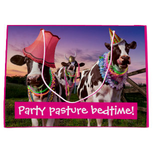 Sacola Para Presentes Grande Festa Até As Vacas Chegarem Em Casa