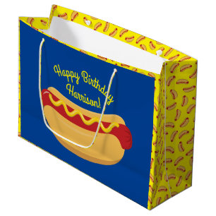 Sacola Para Presentes Grande Festa de Aniversário de criança de Cachorro Quen