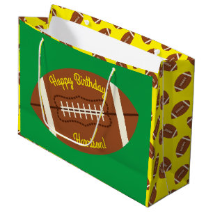 Sacola Para Presentes Grande Festa de aniversário de Futebol