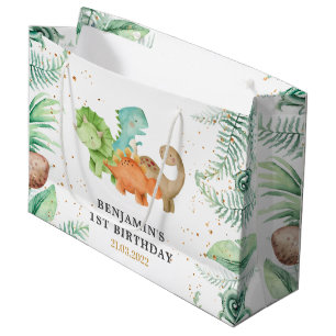 Sacola Para Presentes Grande Festa de aniversário Dinossauro Jurássica