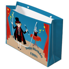 Sacola Para Presentes Grande Festa de Aniversário do Mago