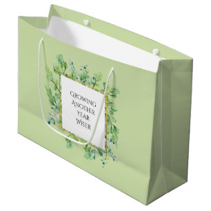 Sacola Para Presentes Grande Festa de aniversário Personalizada Elegante Greene