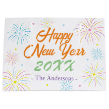 Festa de Ano Novo de Cor Plana - Branca