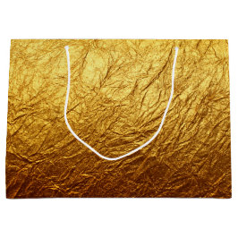 Sacola Para Presentes Grande Festa de casamento Moderna de Folha de Ouro Impres