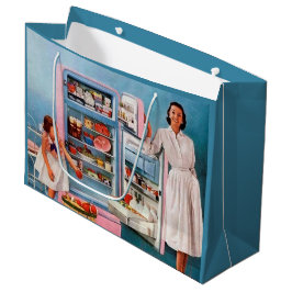 Sacola Para Presentes Grande Festa de cozinha de vintage