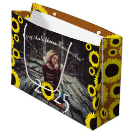 Sacola Para Presentes Grande Festa de formatura do campo dos girassóis