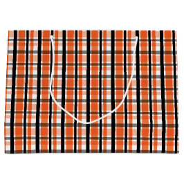 Sacola Para Presentes Grande Filadélfia Esportiva Ventilador Laranja Xadrez Bra