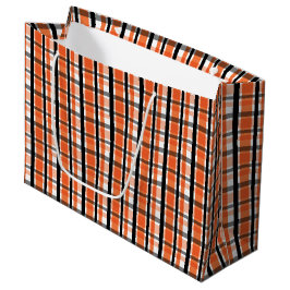 Sacola Para Presentes Grande Filadélfia Esportiva Ventilador Laranja Xadrez Bra
