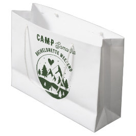 Sacola Para Presentes Grande Fim de semana de acampamento de despedida de solte