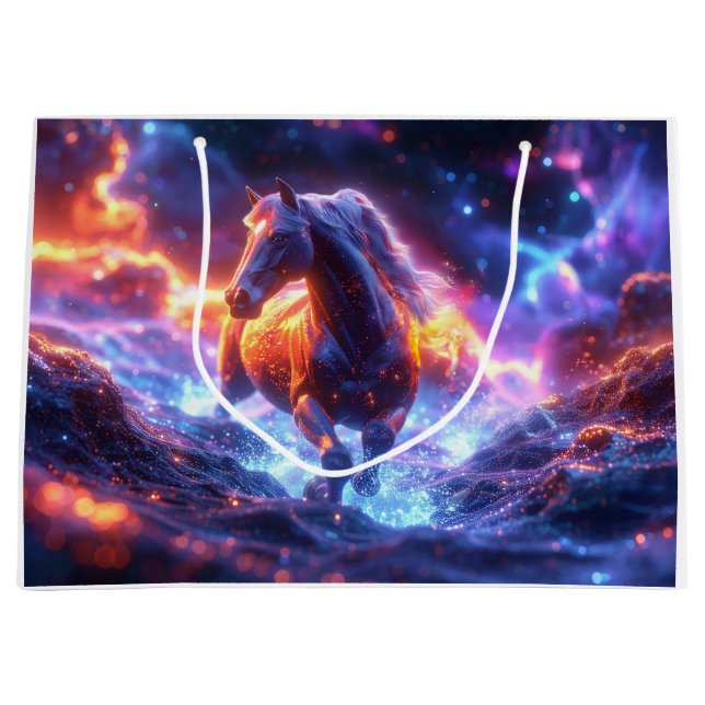 SACOLA PARA PRESENTES GRANDE FIRE HORSE - CHINESE ZODIAC 2026 (Frente)