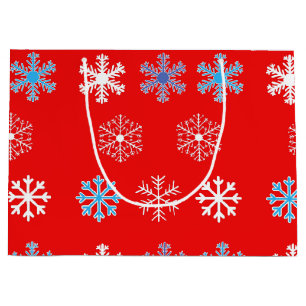 Sacola Para Presentes Grande Floco de neve sunset Grande Saco de Presente Grand