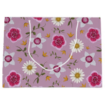 Flor Branca Moderna e Rosa Botânica
