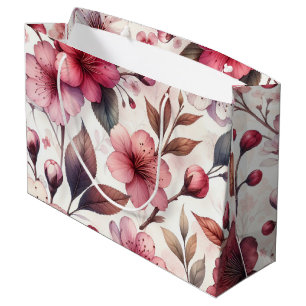 Sacola Para Presentes Grande Flor de Cerejeira