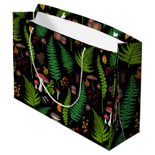 Sacola Para Presentes Grande Flora e fauna florestais