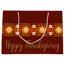 Floral Branco Com Castanho