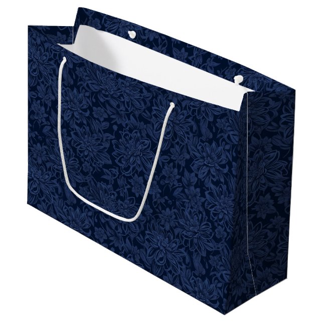 Sacola Para Presentes Grande Floral Gift Bag (Frente inclinada)
