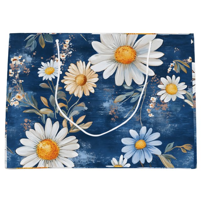 Sacola Para Presentes Grande Floral Grande (Frente)