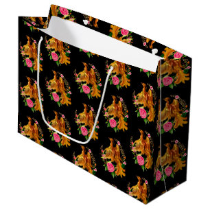 Sacola Para Presentes Grande Floral Phoenix Nasce Da Fiery Ashes Fantasy