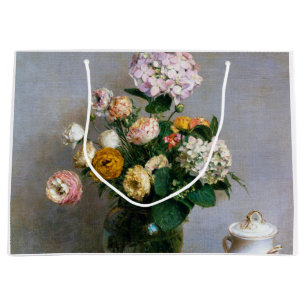 Sacola Para Presentes Grande Flores e Frutas, Henri Fantin-Latour