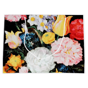 Sacola Para Presentes Grande Flores em Recipiente de Vidro, Jan Brueghel, o Jov
