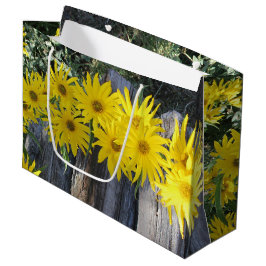 Sacola Para Presentes Grande Flores en mi hierbas " flores em minhas ervas dani